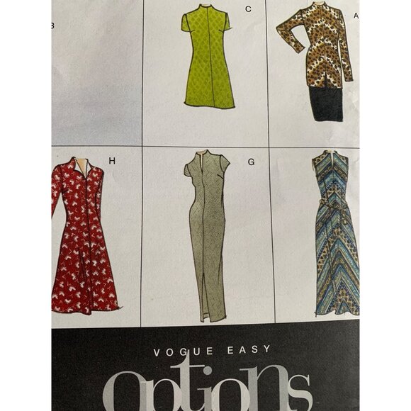 Vogue Misses Dress Sewing Pattern 2051 Sz 6 - 10 - Uncut - Picture 4 of 9